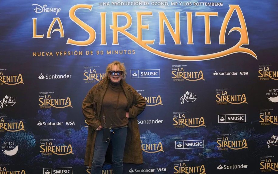 La Sirenita en el teatro: cumbre de famosos en la función para la prensa