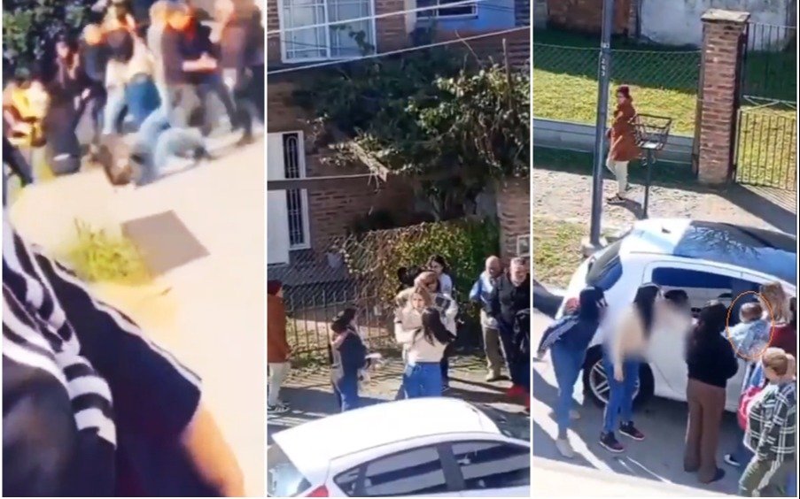 Batalla campal entre alumnas y madres de una escuela secundaria