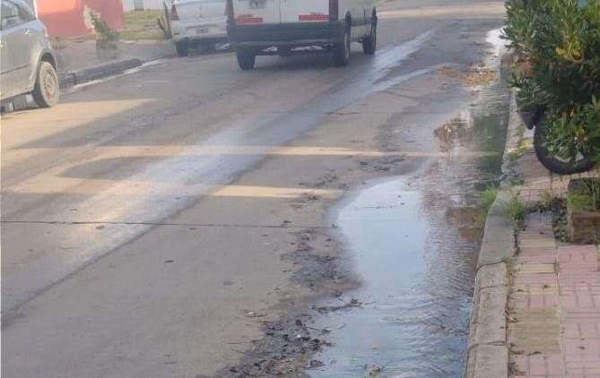 Líquidos cloacales corren en las calles de Ringuelet