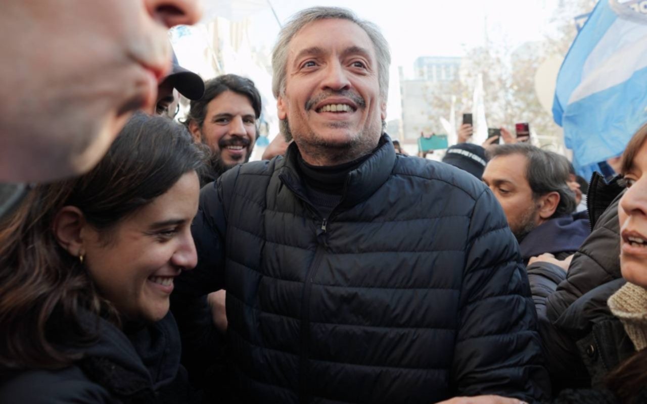 Máximo Kirchner habló de una candidatura en Provincia y destacó la "solidaridad de sectores no peronistas" en la marcha