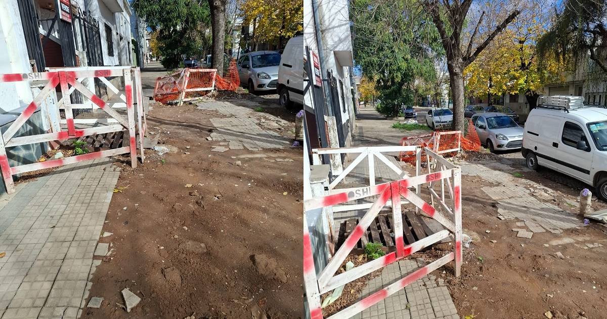El Mondongo: reclaman por una obra de ABSA que dejó la vereda ...