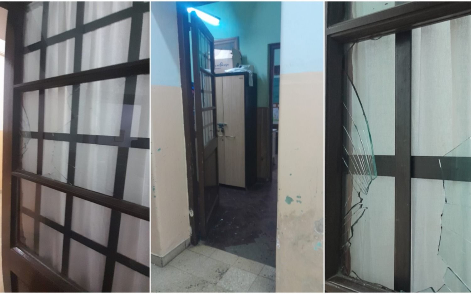 Otro caso de violencia en una escuela de La Plata: una mamá furiosa rompió los vidrios de la dirección