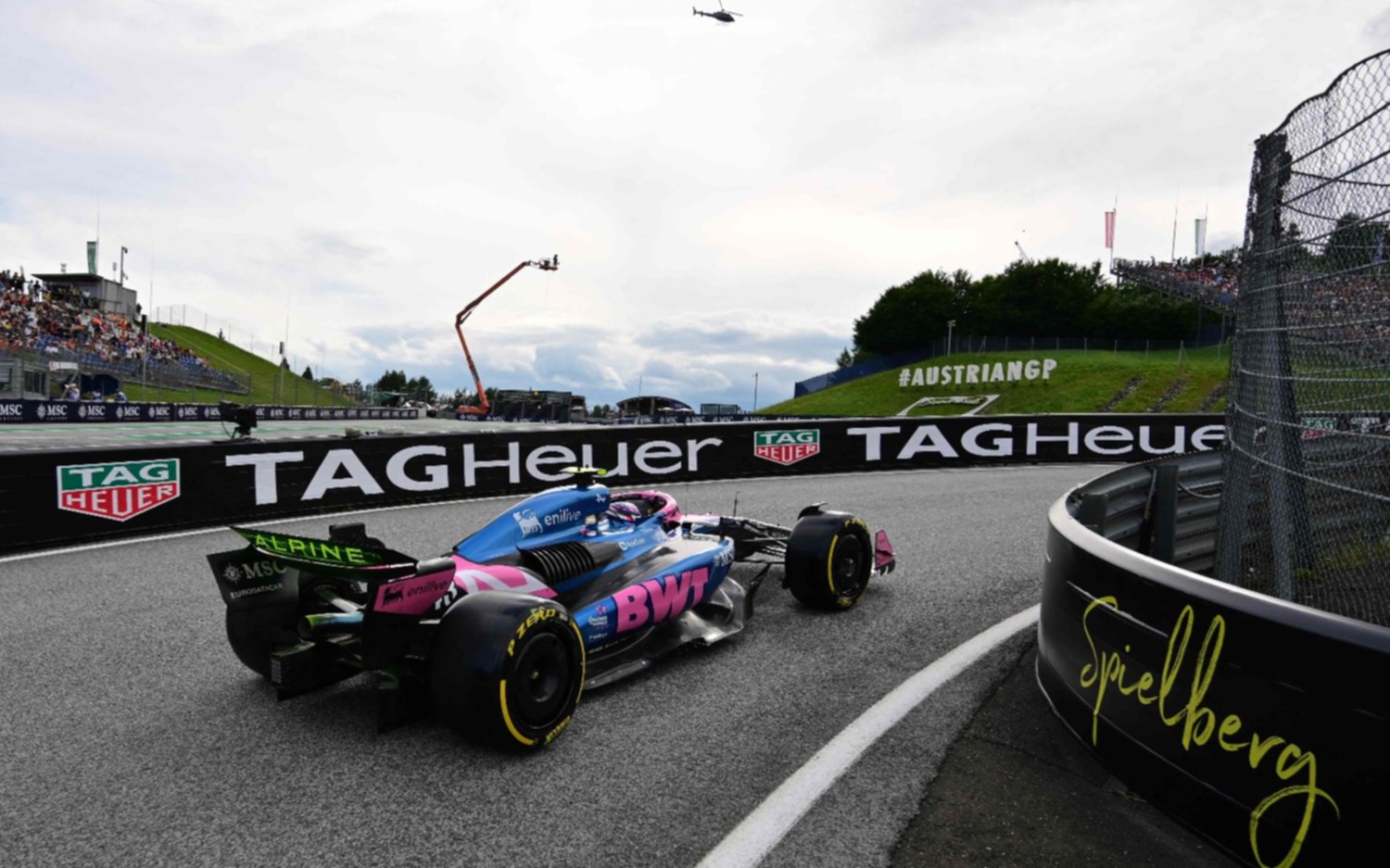 Colapinto ya corre en la clasificación del Gran Premio de Austria