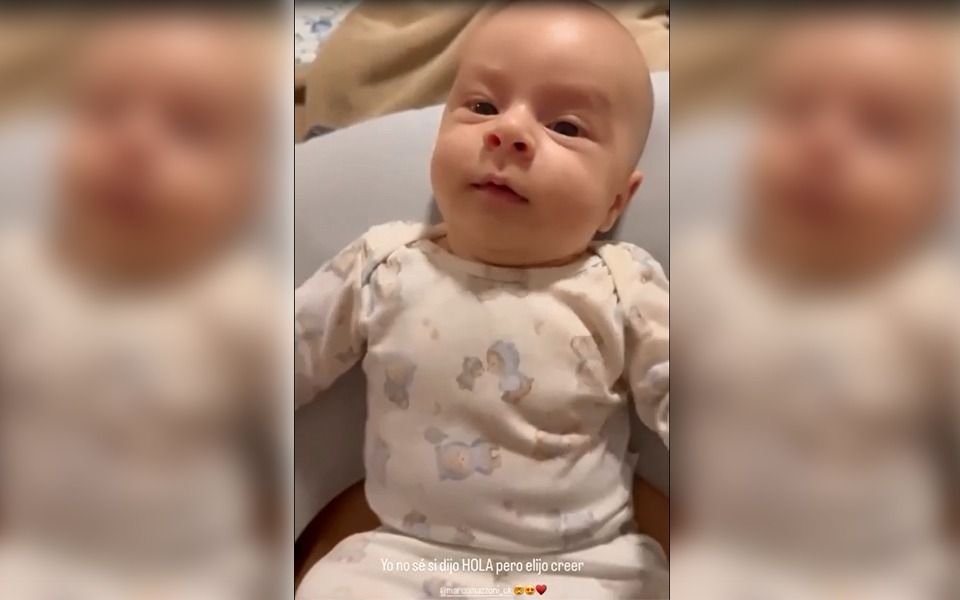 VIDEO. La reacción de Sol Pérez cuando su bebé, de dos meses ¿dijo “hola”?