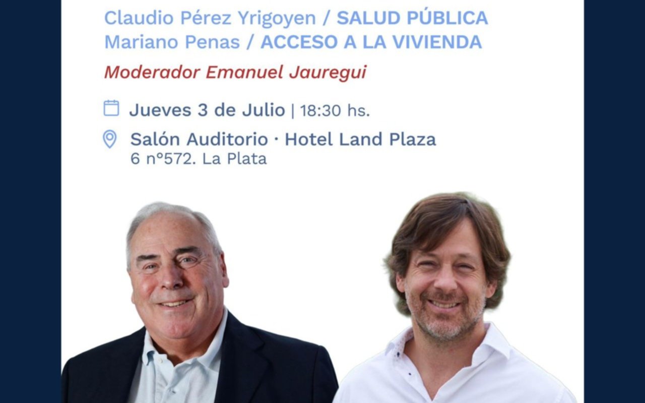 Conversatorio sobre "políticas públicas" en La Plata a cargo de Claudio Pérez Yrigoyen y Mariano Penas