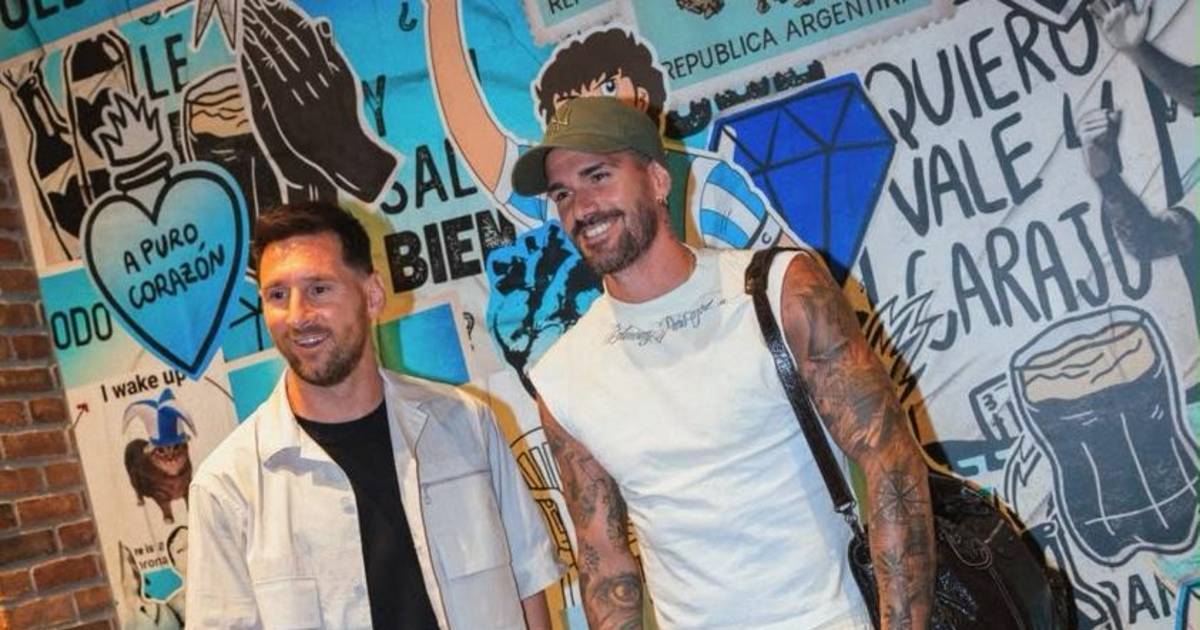 Messi: ya captó la atención en el patio de su casa | El Dia