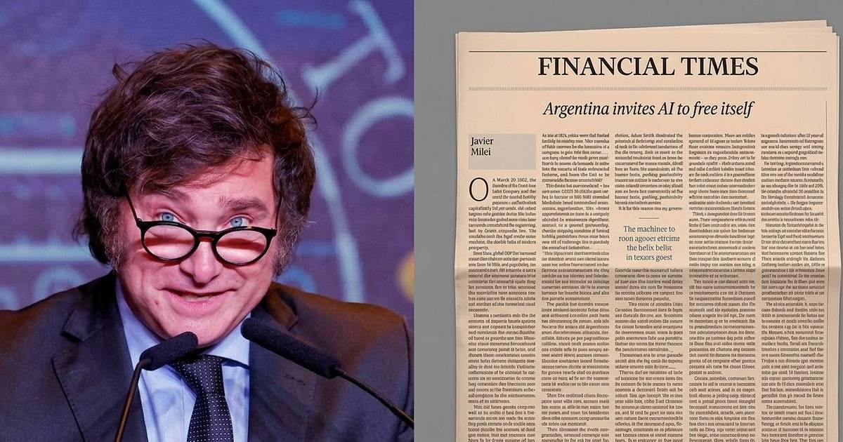 Javier Milei defendió una inteligencia artificial sin regulación en el Financial Times | El Dia