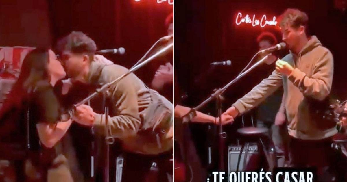 Del recital al altar: le pidió casamiento a su novia durante un show de una banda platense | El Dia
