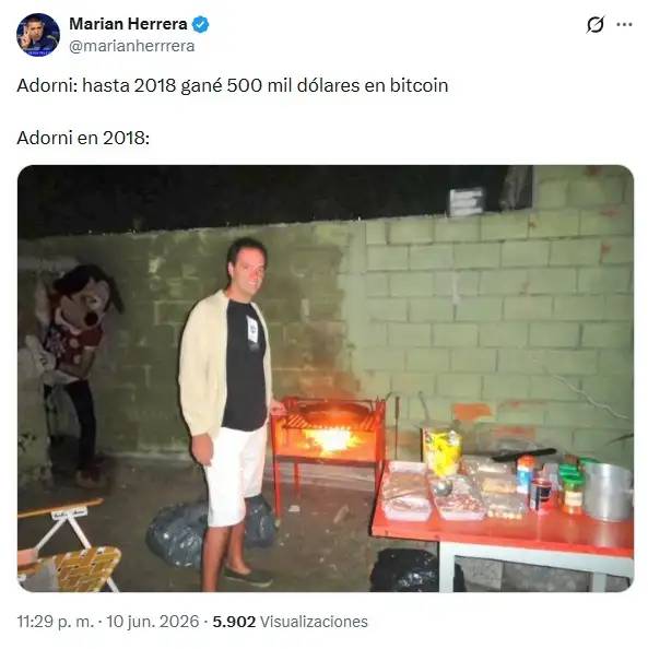 Ola de memes por la declaración jurada de Adorni- Ola de memes por la declaración jurada de Adorni