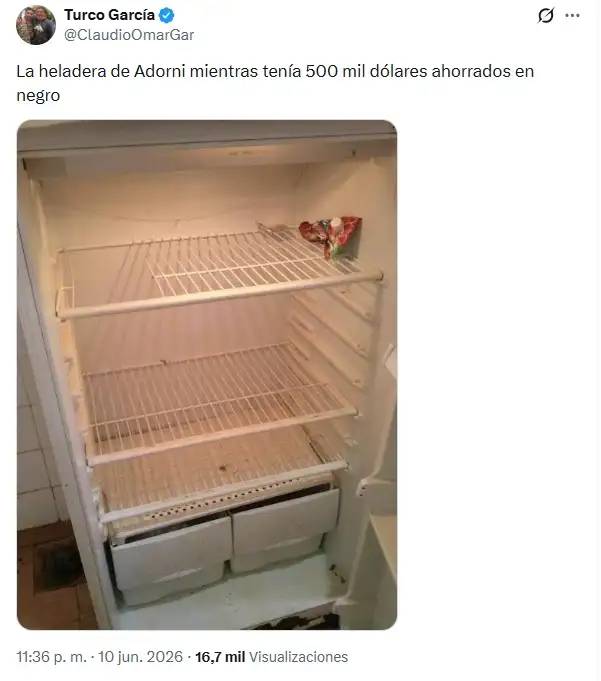 Ola de memes por la declaración jurada de Adorni- Ola de memes por la declaración jurada de Adorni