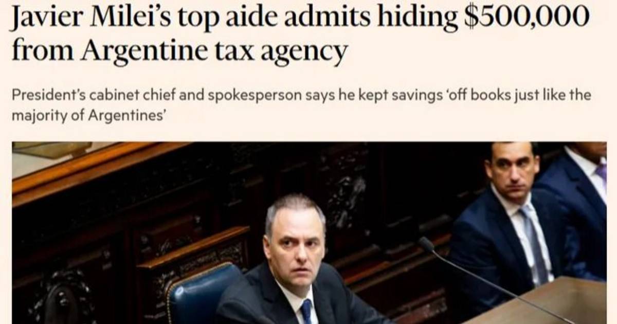 El Financial Times le dedicó un artículo al escándalo de Adorni y su patrimonio | El Dia