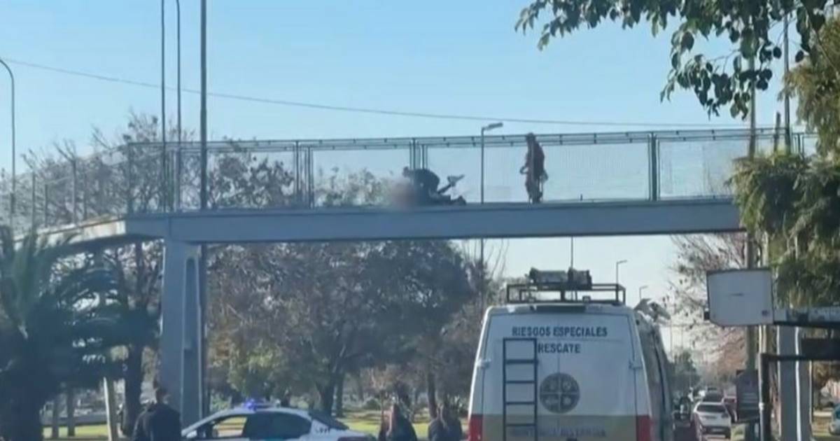 Operativo de rescate en La Plata por una mujer que intentó arrojarse desde el puente de Meridiano V | El Dia