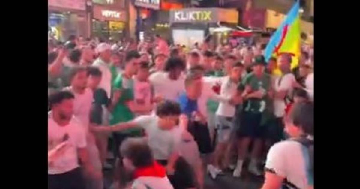 VIDEO.- Hinchas de Argentina y Argelia a trompadas limpias en Nueva York | El Dia