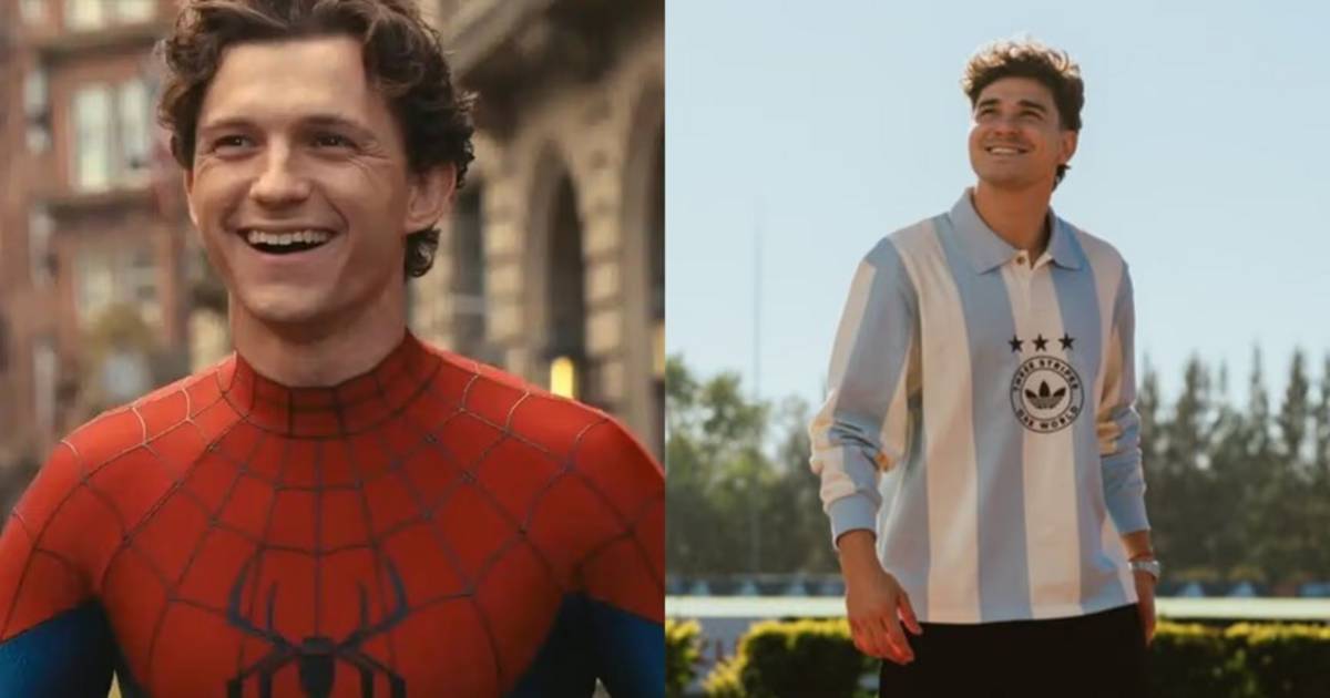 El inesperado cruce entre dos "Hombre Araña", Julián Álvarez y Tom Holland | El Dia