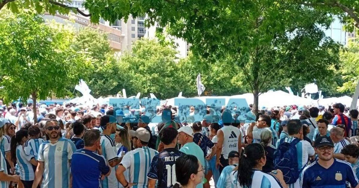 EL DIA EN DALLAS | Los argentinos copan la ciudad con un nuevo banderazo | El Dia