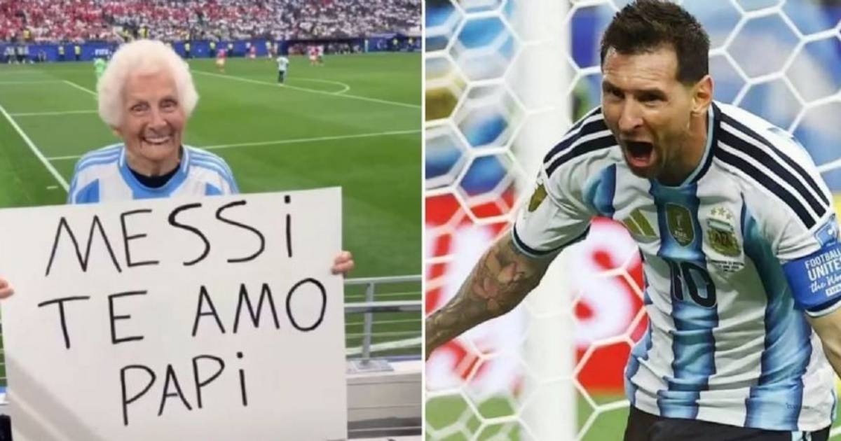 Se llevó todas las miradas del Mundial: quién es la abuela de 100 años fanática de Lionel Messi | El Dia