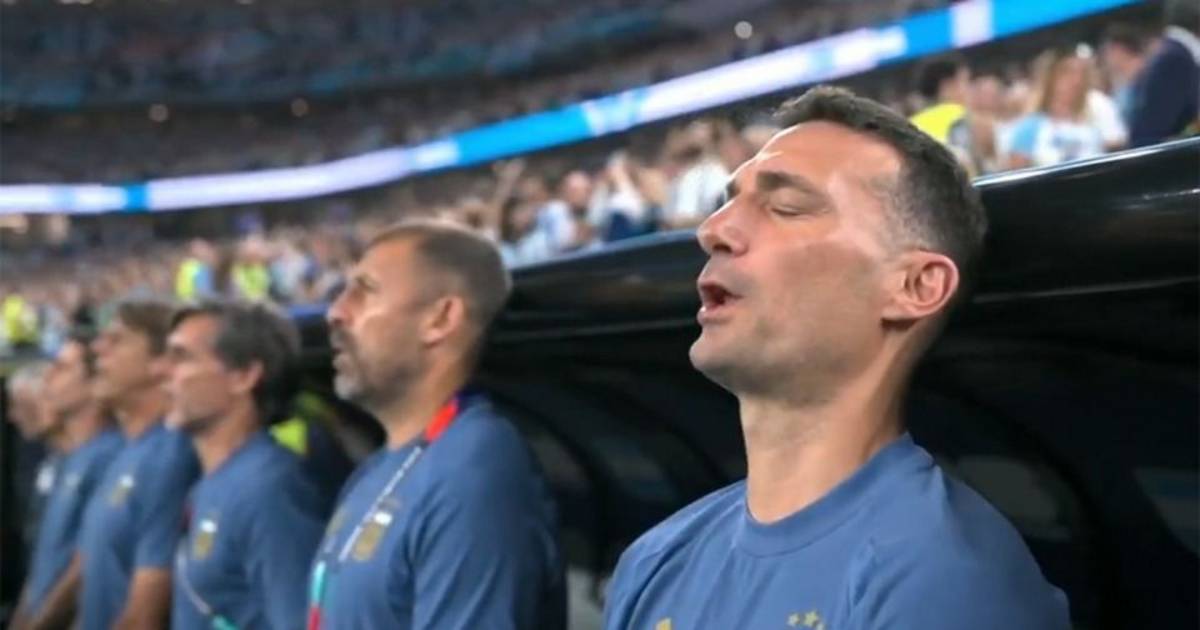 Con gloria morir: la emoción de Scaloni y los jugadores argentinos en el himno antes del duelo con Jordania | El Dia