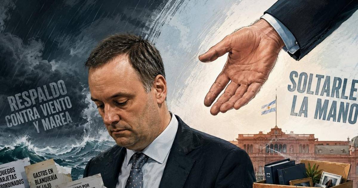 Del respaldo contra viento y marea a soltarle la mano: la trama de la salida de Adorni | El Dia