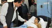 Scioli visitó a joven futbolista que perdió un brazo en intento de robo