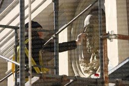 Avanzan las obras en la fachada del Museo de Ciencias Naturales
