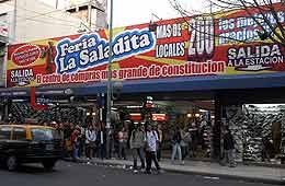 Se incendió parte de "La
Saladita", en Constitución