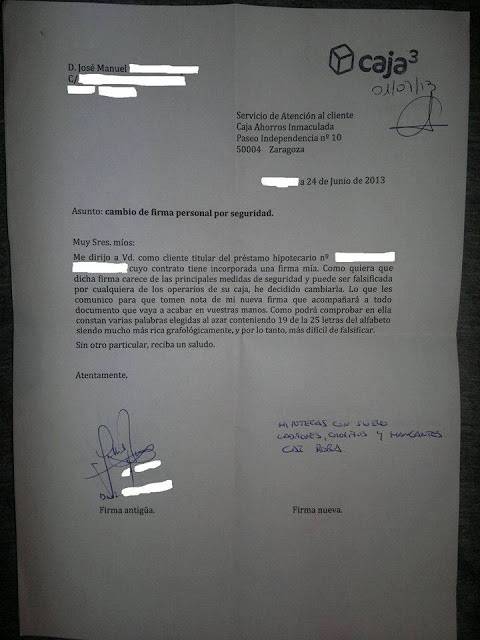 Cambió su firma registrada por una de 19 letras