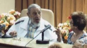 Fidel se mostró en público y habló  de alimentación, pero no de EE UU