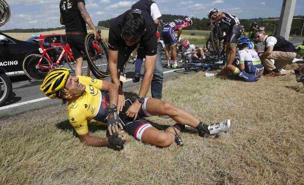 Mirá la caída masiva en el Tour de Francia