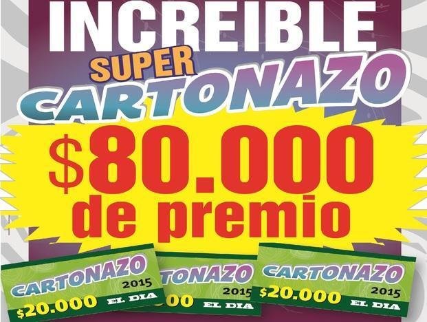 Hoy se define el Súper Cartonazo por 80 mil pesos