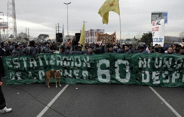 Panamericana: tensión entre Berni y trabajadores de la línea 60