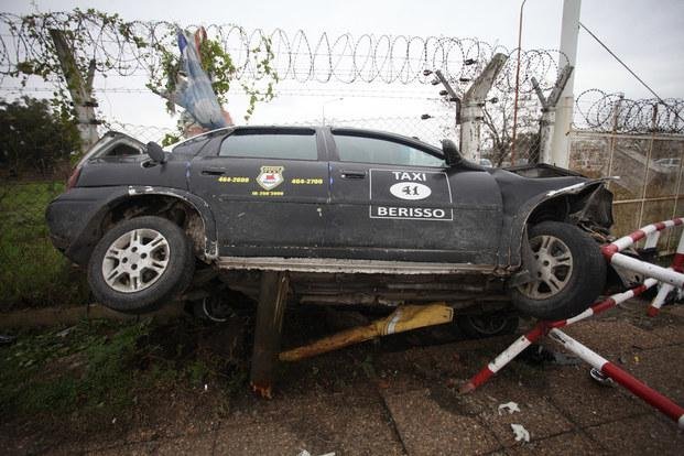 Espectacular accidente  en Berisso
