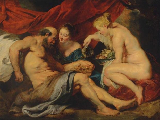 “Lot y sus hijas”, un clásico de Rubens que batió récord: 58 millones de dólares