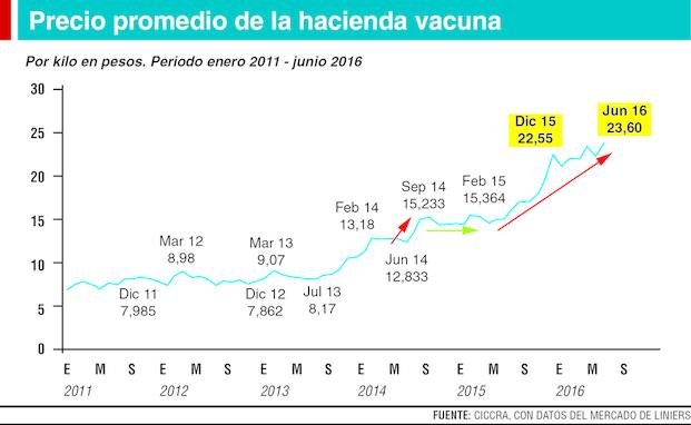 El precio de la carne subió un 52 %