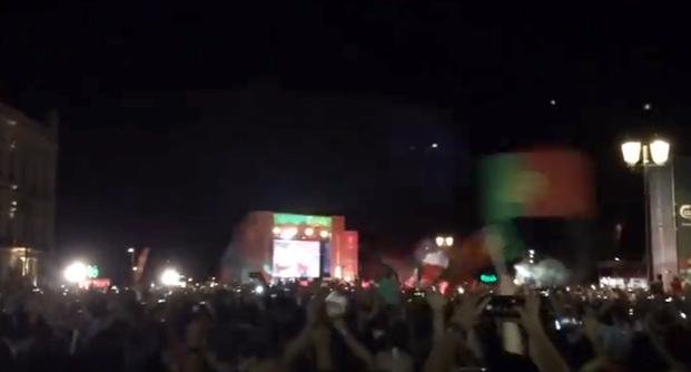 El festejo explotó en las calles de Lisboa