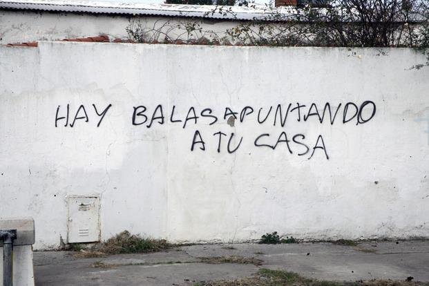 Con una pintada amenazaron al intendente de Mar del Plata