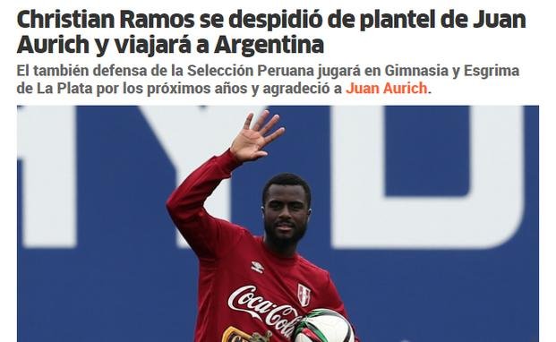 Ramos se despidió de Aurich