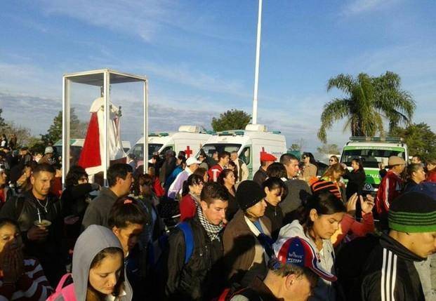 Ya peregrinan los devotos de la Virgen de Itatí