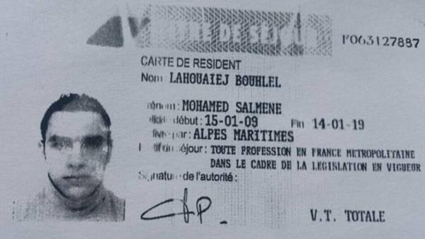 Identifican al autor de la masacre en Niza y detienen a su ex esposa