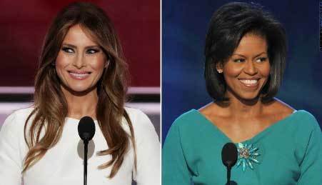 Melania Trump plagió un discurso de 
Michelle Obama y desató polémica