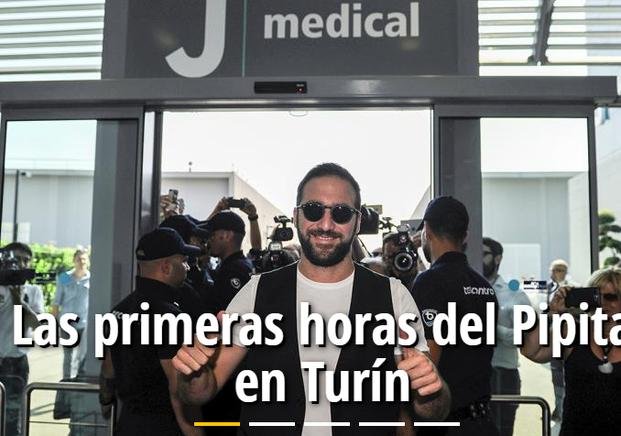 El Pipa llegó a Turín y fue recibido por una multitud