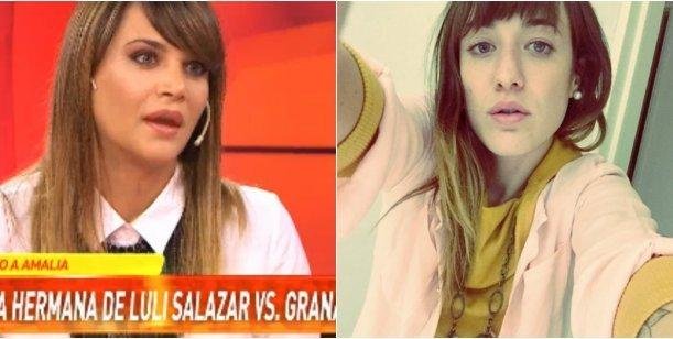 Fuerte cruce entre Amalia Granata y la hermana de Luli Salazar