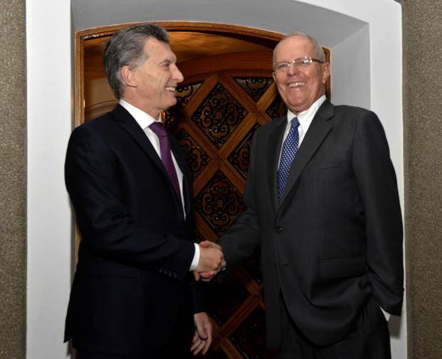 Macri llegó a Perú y se reune con Kuczynski