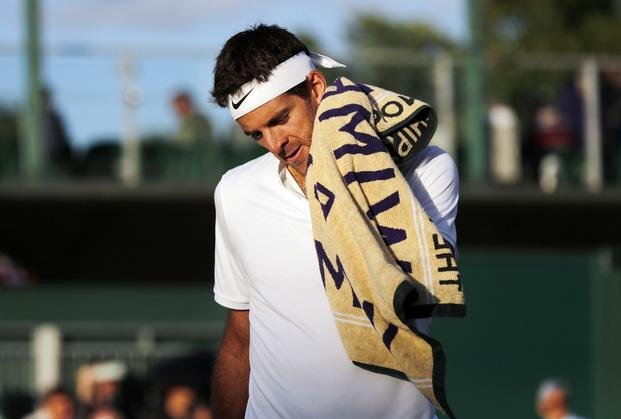 Del Potro terminó pidiendo la hora y pararon el partido