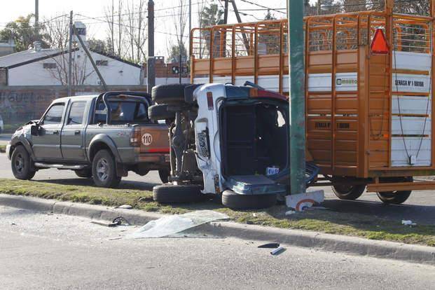 Susto en Tolosa por un choque
