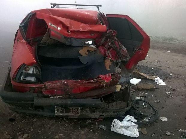 Espectacular triple choque en la Ruta 36 terminó con un herido