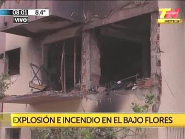 Una explosión en edifició del barrio 
porteño de Flores deja 17 heridos