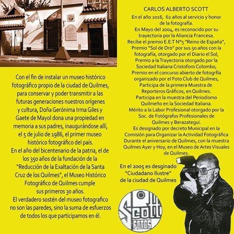 Homenaje al fotógrafo local Carlos Scott
