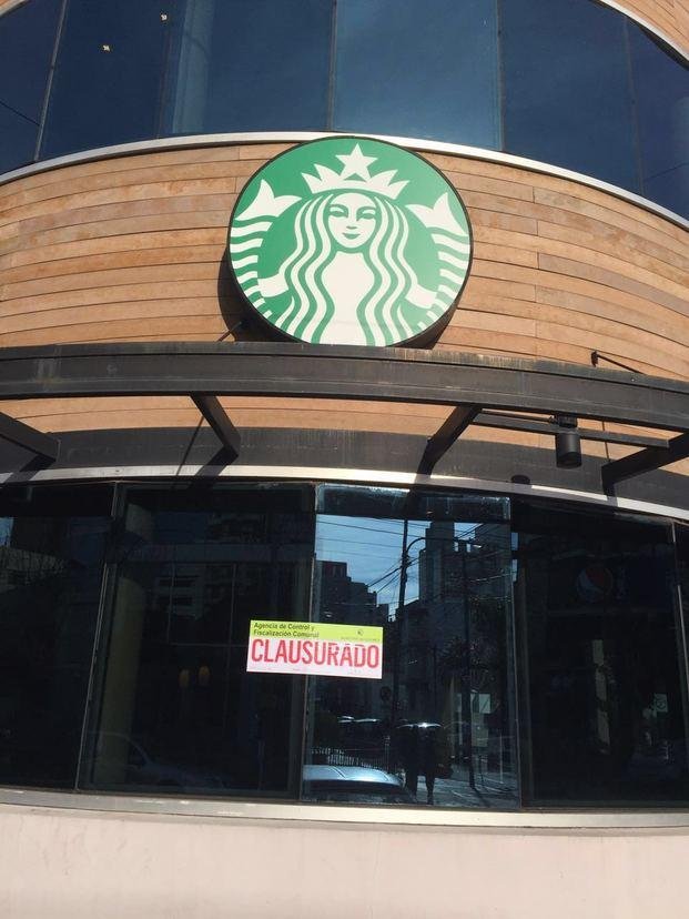 Clausuran el  "Starbucks" de Quilmes centro