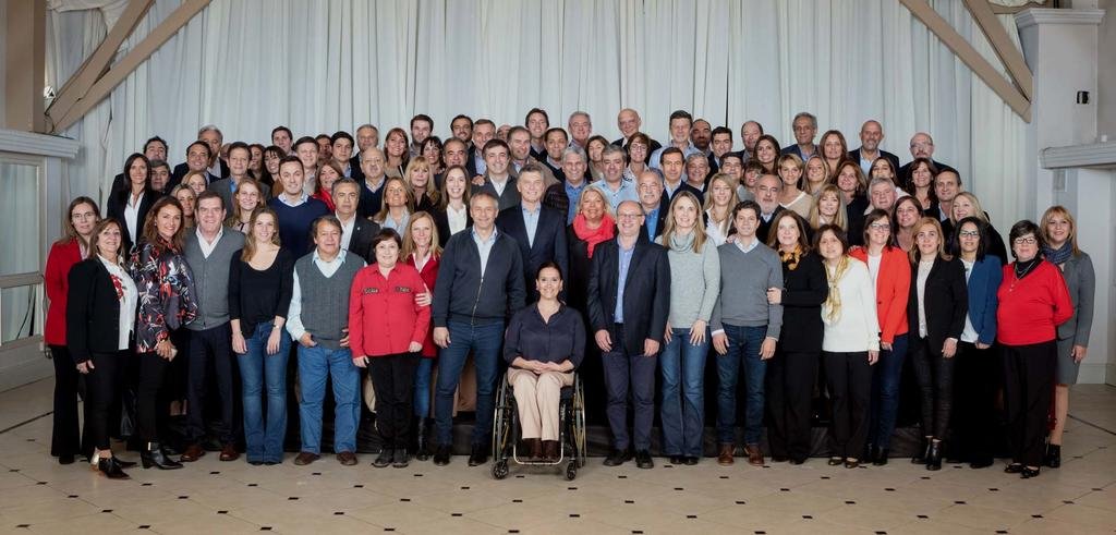 Macri con todos los candidatos de Cambiemos en Parque Norte