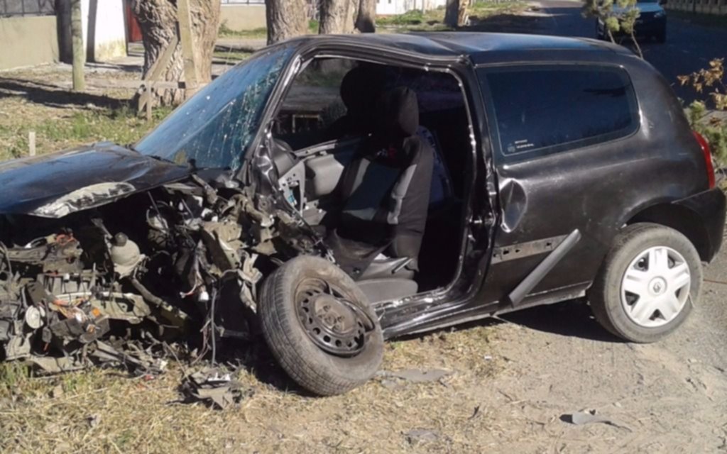 Despiste, choque y una mujer  herida cerca del Puerto La Plata